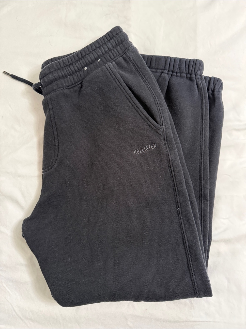Hollister Kids Black Sweat Joggers with Side Pockets